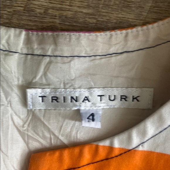 Trina Turk Lincoln Road Museum Colorful Geometric Pattern Dress Size 4 - Picture 3 of 7